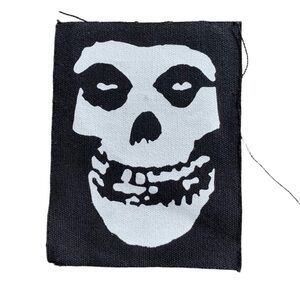 Vintage Misfits Patch Crimson Ghost Sew On 00s Edgy Punk Rock Rave Y2K 2004